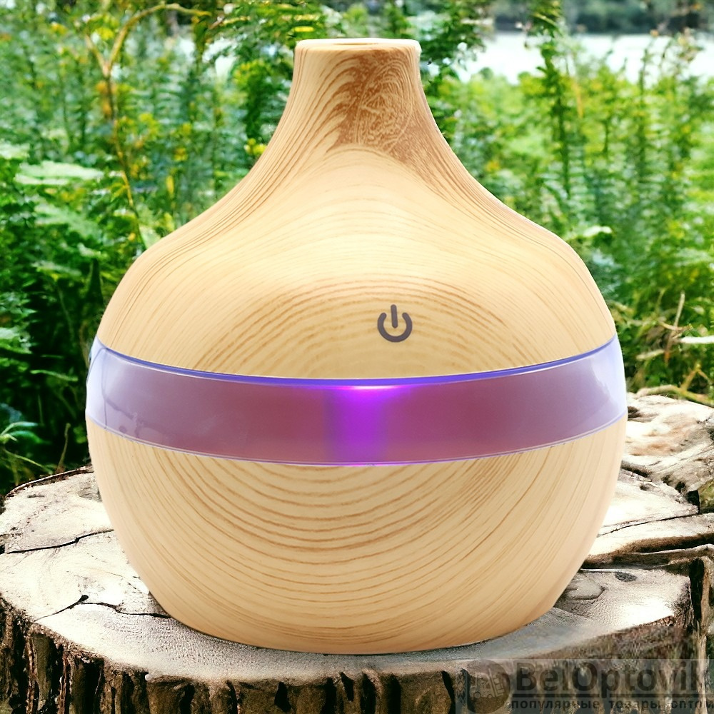 Светодиодный USB арома увлажнитель Holz, коричневый